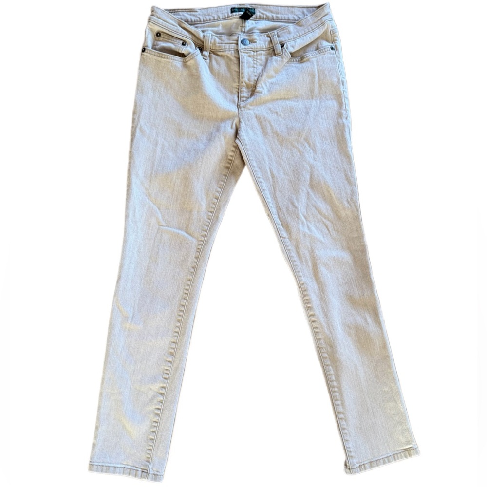 Vintage Lauren Ralph Lauren Modern Skinny Khaki Cream Jeans Women’s 6